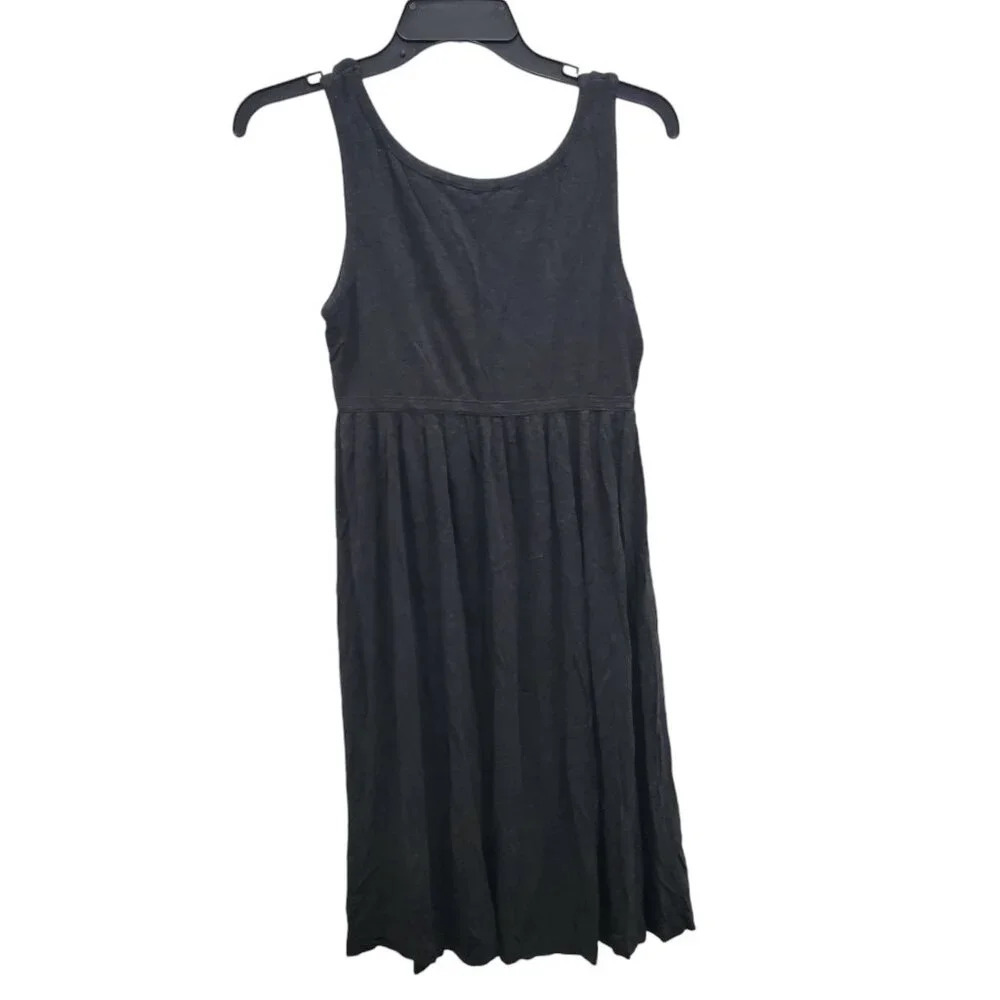 Mercer & Madison Women's Charcoal Thick Jersey Knit Sleeveless Midi Dress Sz M - Picture 5 of 6